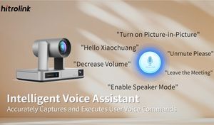 Caméra de salle de réunion Hitrolink 12X <span class=keywords><strong>zoom</strong></span> optique 4K diffusion <span class=keywords><strong>en</strong></span> <span class=keywords><strong>direct</strong></span> SDI SIP323 PTZ avec microphone pour système de conférence - Product Image 4