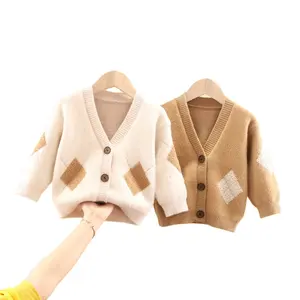 Cardigan per bambini maglione di velluto di cristallo camicia abbottonata per ragazzi e ragazze cappotto per bambini con diamanti non pilling