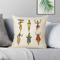 Motif Africain Décoratif Tribus Ethniques Art Décoration Maison Dernier Design Housse de Coussin