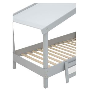 Высококачественная деревянная кровать-ЛОФТ для детей, детская кровать-ЛОФТ, каркас, экономия пространства, решение для детской комнаты - Product Image 2