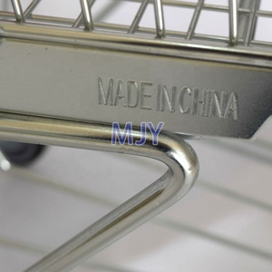 Giá Tốt Nhất Thép Tạp Hóa Siêu Thị Mua Sắm Xe Đẩy Giỏ Hàng Với Logo Của Khách Hàng - Product Image 5