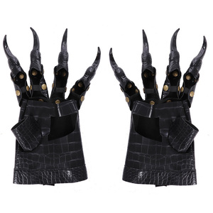 Guantes de Garra de Dragón para Halloween, Guantes de Cuero Góticos Punk de Medio Dedo, Guantes de Garra de Monstruo para <span class=keywords><strong>Disfraces</strong></span> de Fiesta - Product Image 5