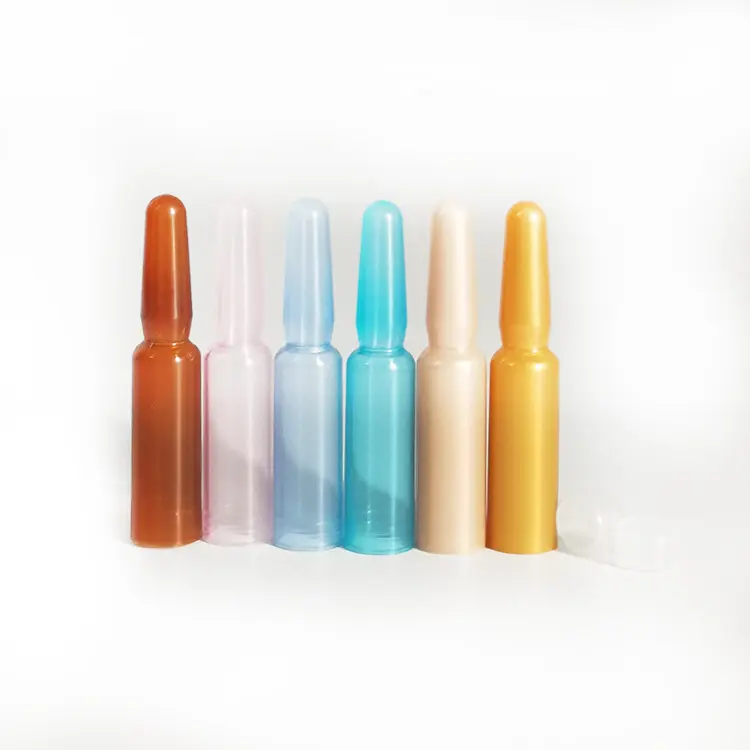 Ampoule en plastique de 2ml, 3ml, 5ml, flacon en plastique de couleur différente pour usage médical