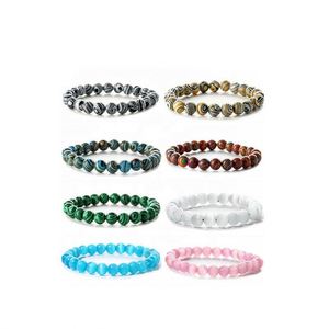 สร้อยข้อมือหินธรรมชาติ ลูกปัดแก้วหลากสี ความสุขและความพุฒมาภัทร ขายส่งโดยตรงจากโรงงาน บริการติดฉลาก SKU - Product Image 2