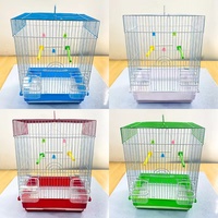 Ventes en gros de cages à oiseaux en acier inoxydable solide et respirant pour l'élevage de perroquets et de pigeons, avec plateau en plastique, toutes saisons