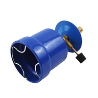 Briquet torche en laiton portable, pistolet à flamme pour le camping en plein air, pour la soudure au gaz butane utilisant une bouteille de gaz de 190 g, boîte métallique