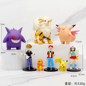 XR nouveau 8 pièces ensemble 7cm poche monstre Figure ensembles Poke Figurine poupée Pokemoned Anime Figure PVC jouet pour cadeau - Product Image 2