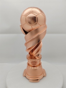 ถ้วยรางวัลลูกฟุตบอลสำหรับเด็กรางวัล Holywell ทองแบบสลักทนทานออกแบบได้ตามต้องการ - Product Image 3