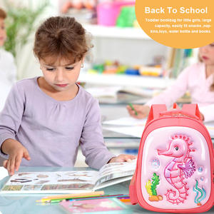 เป้สะพายหลังสำหรับเด็กอนุบาลพิมพ์ลายการ์ตูนผ้าโพลีเอสเตอร์ EVA 3D ใหม่ - Product Image 4