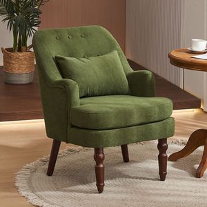 <span class=keywords><strong>Canapé</strong></span> simple American Vintage, <span class=keywords><strong>fauteuil</strong></span> d'appoint en tissu à carreaux de style européen avec structure en bois massif, <span class=keywords><strong>fauteuil</strong></span> de détente - Product Image 4