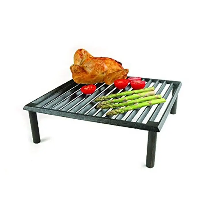 Lebensmittel qualität Edelstahl Outdoor Camping Großes Fleisch Raucher Holzkohle Rotis serie Grill