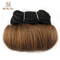 Échantillon Gratuit de Cheveux Humains Brésiliens Courts Style Bob Ondulés Afro-B Lots Coupe Pixie Extensions de Cheveux Bouclés