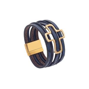 Multi-layer <b>Leather</b> <b>Bracelet</b> Verified Manufacturer Wholesalers Mirror Polished Finish Holiday Gift for Women Lustrous Metal - Product Image 5