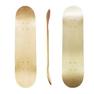 Deck de skate profissional em branco com 7 camadas 100% madeira de bordo canadense personalizado