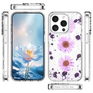 Fundas para celular Xiaomi <span class=keywords><strong>Redmi</strong></span> Note 13 Pro Plus 5G con diseño de flores reales en epoxi, para mujer, bonitas y elegantes. - Product Image 1