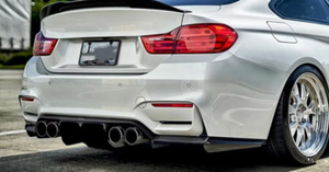 Difusor trasero de fibra de carbono estilo V para <span class=keywords><strong>BMW</strong></span>, F80, M3/ F82, M4, 2014-2018, F80, F82, F83, 3 uds. - Product Image 2