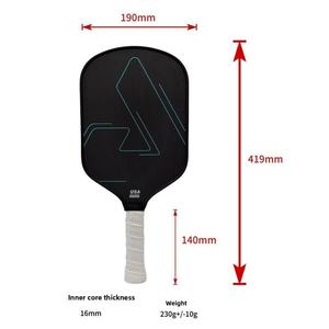 Ben Johns ไม้พายพิเกิลบอลคุณภาพสูงเร็ว Hyperion <span class=keywords><strong>CFS</strong></span> ได้รับการรับรองจาก usapa สำหรับการฝึกในการแข่งขัน-แร็กเกตคาร์บอนไฟเบอร์ - Product Image 3