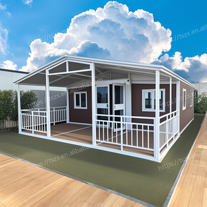 Rumah Modular mobil Prefab mewah <span class=keywords><strong>2</strong></span> <span class=keywords><strong>3</strong></span> kamar tidur rumah kecil prefabrikasi portabel 20 kaki 40 kaki rumah kontainer dapat diperluas - Product Image 1