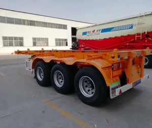 <span class=keywords><strong>Semirremolque</strong></span> Contenedor con Chasis de Acero de 20 Pies, 40 Pies, 45 Pies, con 2, 3 y 4 Ejes - Product Image 3