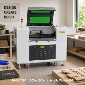 Máquina de Corte y Grabado Láser CO2 6040 de Alta Precisión para Corte de Materiales No Metálicos como Madera/MDF/Papel, Compatible con Formatos LAS/DXF/DST (CNC) - Product Image 1