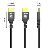 Cable HDMI 2.1 de Ultra Alta Velocidad 48Gbps 8K/60Hz 4K/120Hz 144Hz Trenzado Dinámico HDR -eARC Compatible con PS5 Xbox RTX 3080/4090