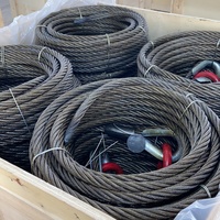 Verzinktes/Stahlbeschichtetes 6x36 ASTM Stahlseil 16mm Schwarz Oxidiert Hochwertig Schweißbar Biegbar Anpassbar für