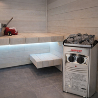 Chauffe-sauna Harvia 10-12 kW avec panneau de commande numérique pour utilisation en extérieur