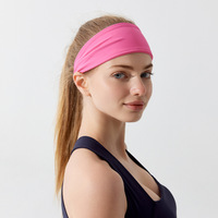 Diadema Deportiva Elástica de Nailon para Mujer, Absorbente de Sudor, para Correr, Fitness, Yoga, con Borde Ancho, para las Cuatro Estaciones