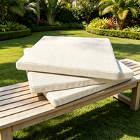 Coussin de siège de canapé d'extérieur en tissu moderne sectionnel pour patio et jardin, couleur et taille personnalisables, remplacement pour projets hôteliers OEM ODM