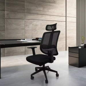 <span class=keywords><strong>Silla</strong></span> de oficina negra transpirable de diseño moderno <span class=keywords><strong>con</strong></span> <span class=keywords><strong>ruedas</strong></span> de tela ajustables Respaldo Malla Precio de fábrica Opciones de color personalizadas - Product Image 6