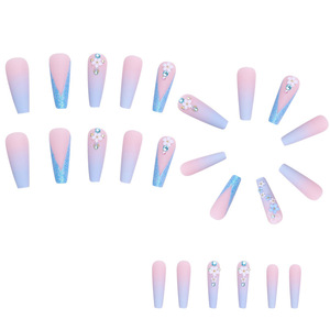 Juego <span class=keywords><strong>de</strong></span> 24 <span class=keywords><strong>Uñas</strong></span> Acrílicas <span class=keywords><strong>de</strong></span> Moda para Presionar, Diseño <span class=keywords><strong>de</strong></span> Cobertura Completa, <span class=keywords><strong>Precio</strong></span> <span class=keywords><strong>de</strong></span> Fábrica para <span class=keywords><strong>Uñas</strong></span> Artificiales - Product Image 5