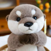 Usine Vente Directe Loutre En Peluche Jouet Mignon Étreignant Loutre En Peluche Jouet Doux Simulé Loutre avec Les Deux Mains Aimant En Peluche Jouet
