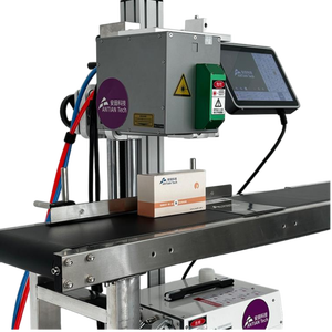 آلة التعليم بالليزر الصناعي بالأشعة فوق الصوتية عبر الإنترنت ، آلة شبكة الترميز بالدفعات مع حزام ناقل للنسيج والسطح الخشبي - Product Image 4