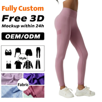 Leggings de yoga sans couture à taille haute, séchage rapide, grande taille, avec logo personnalisé, pour femmes, sport et gym, vente en gros