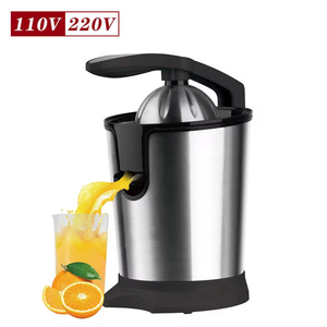 Presse-agrumes électrique manuel en acier inoxydable pour la séparation du jus des citrons et des oranges avec séparation des pulpes, machine de cuisine - Product Image 5