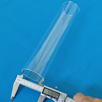 Tube en verre de quartz de laboratoire à haute pureté et haute transmission, en silice fondue, transparent