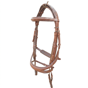 Handmade Leather English Style Horse Bridle Browband Customizable Color & Size 2x3x2m Custom Packaging Accessory - Product Image 1