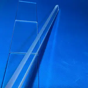 Customize Various Sizes Of High Transparent Quartz Transparent Glass Rod Quartz Glass Square Rod