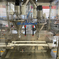 Ligne de remplissage automatique de poudre de fruits en boîtes de conserve en aluminium, machine de remplissage de poudre de fruit du dragon et de poudre d'herbe d'orge