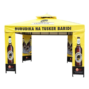Pérgola de Acero de Gran Tamaño con Impresión Personalizada, Carpa de Jardín Comercial con Estructura con Recubrimiento en Polvo y <span class=keywords><strong>Cortinas</strong></span> - Product Image 1