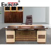 Scrivania a L Ekintop, Tavolo Direzionale, Design per Ufficio Esecutivo, Vendita Calda