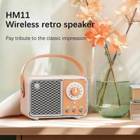 Altavoz Portátil Retro Actualizado, Mini Altavoz Inalámbrico para Exteriores, Llamadas Manos Libres, Reproductor de Música MP3, Compatible con Tarjeta TF, Reproducción AUX