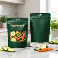 Sachet Doypack Personnalisé de Qualité Alimentaire avec Fermeture Éclair pour Fruits Lyophilisés, Légumes Mixtes et Lait, Emballage Plastique