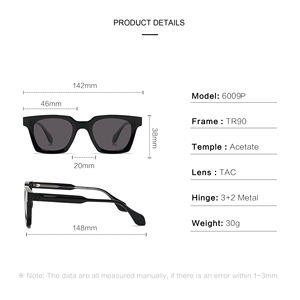 2024แว่นกันแดดสไตล์เรโทรแว่นกันแดดกรอบสี่เหลี่ยมแว่นกันแดดโพลาไรซ์สูงปรับโลโก้ได้ตามต้องการ - Product Image 6