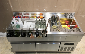 Station de bar à cocktails personnalisée de 1.8m et 2 mètres avec désodorisant en <span class=keywords><strong>verre</strong></span> pour les EAU - Product Image 2