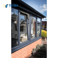 Meilleure vente personnalisée UPVC fenêtre étanche Europe Swing Style cadre en alliage d'aluminium persienne d'écran magnétique en acier inoxydable