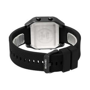 Skmei Digital Watch Men Black Silicone Strap Waterproof Luminous Sports Watch With Alarm Date Stopwatch Feature - Product Image 4