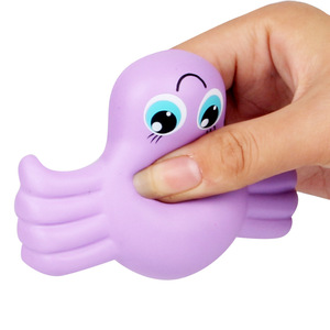 Purple Octopus <b>Squishy</b> Toy Soft Silicone Cute Cartoon Shape For Promotional Activities - Product Image 1