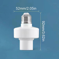 Portalámparas con Sensor de Radar, Base de Lámpara Inteligente E27, Portalámparas Inteligente para Porche o Sótano, Encendido/Apagado Automático con Sensor de Movimiento