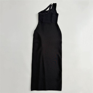 New Fashion Women Sexy Long <b>Sleeved</b> Slit Dress Lady Elegant Pencil Casual Party Long Dress - Product Image 5